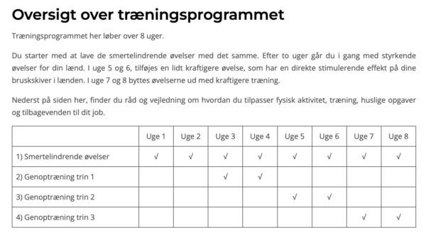 Diskusprolaps i lænden - smertelindrende øvelser og optræning online - Image 2
